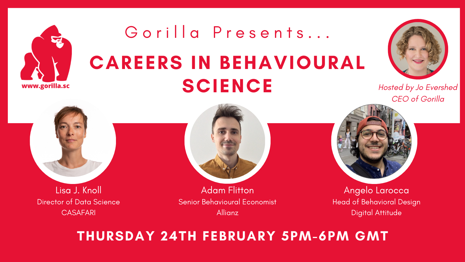 Gorilla Presents: Careers In Behvioural Science