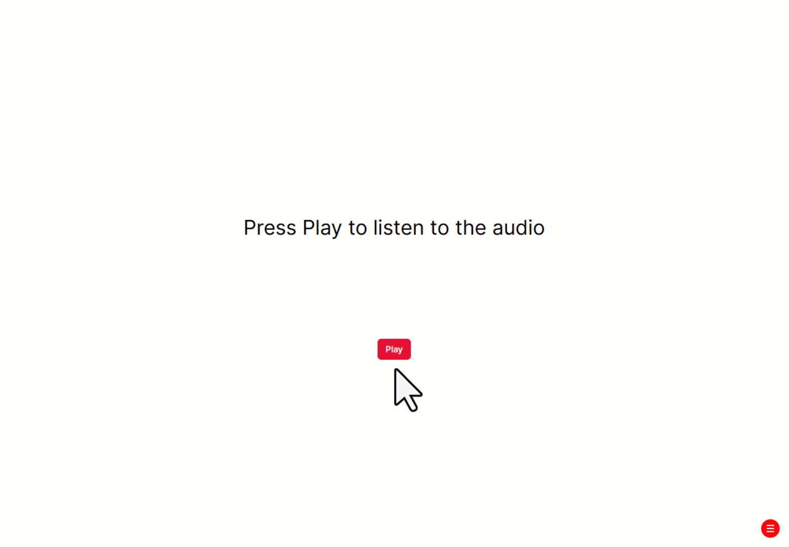 Animated gif of four auditory tasks - audio repetition, audio transcription, auditory sentence predictability, picture naming