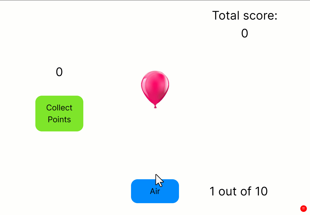 Animated gif of a BART task