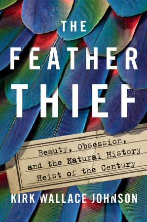 Screenshot of the cover of the The Feather Thief book